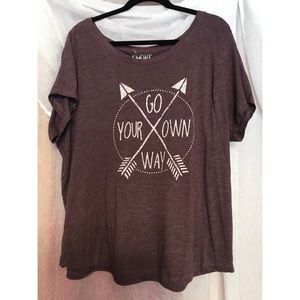 XXL Maroon graphic tee
